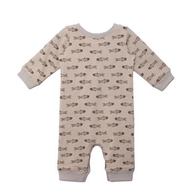 Isaiah Romper - Brown by Beckett + Bear