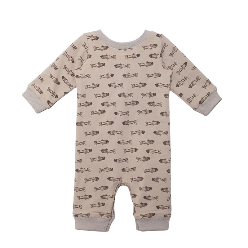 Isaiah Romper - Brown by Beckett + Bear