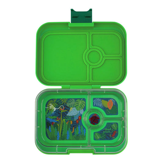 Yumbox Panino Leakproof Bento Box - 4 Compartment - Bamboo Green