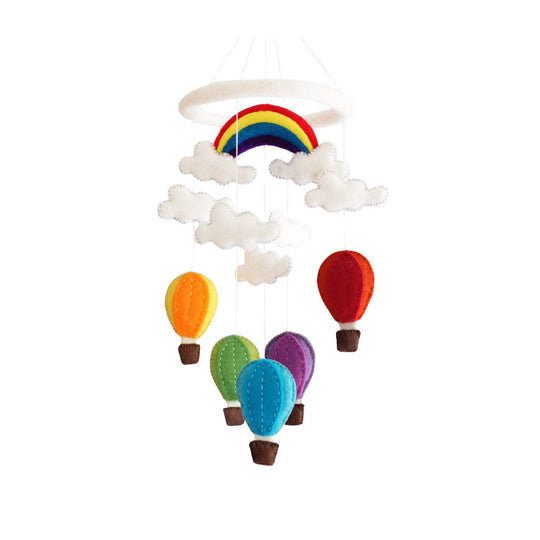 Wool Mobile - Hot Air Balloons by The Winding Road