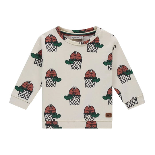 Baby Basketball Hoop Sweatshirt - Creme by Babyface