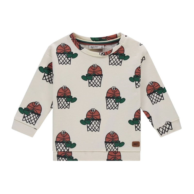 Baby Basketball Hoop Sweatshirt - Creme by Babyface
