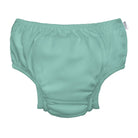 Mint green diaper on a white background