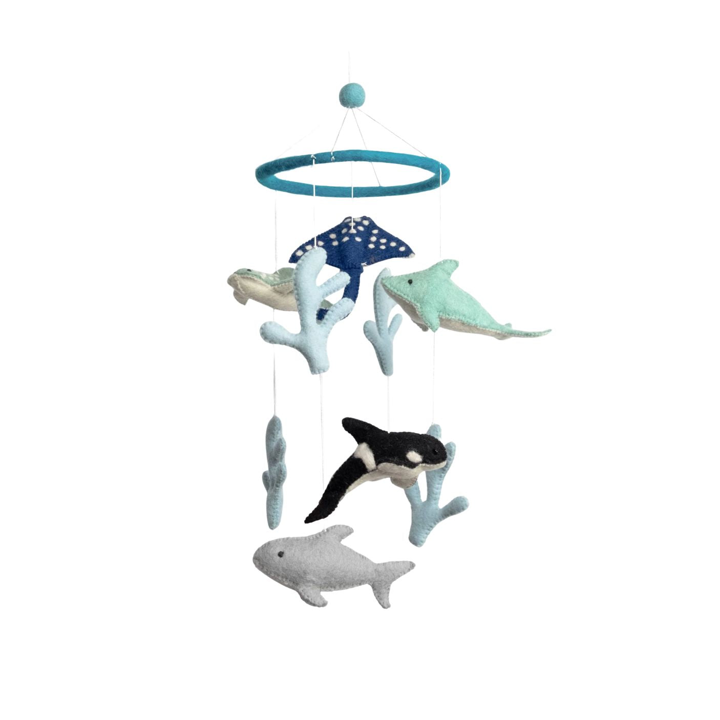 Wool Mobile - Sea Life by The Winding Road – Pacifier Kids Boutique