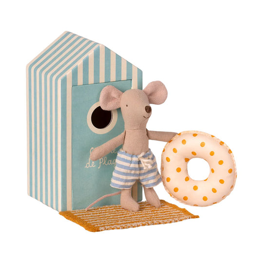 Beach Mouse - Little Brother in Cabin by Maileg