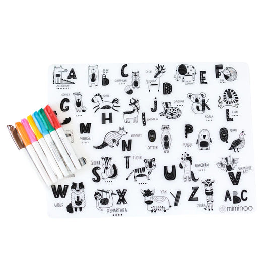 Silicone Reusable Coloring Tablemat by Miminoo