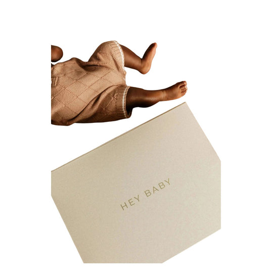 Linen Baby Keepsake Box by Le Lolo