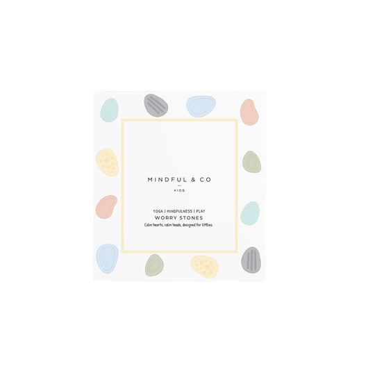 Worry Stones  Calming Sensory Fidget For Kids (Set of 6) by Mindful and Co