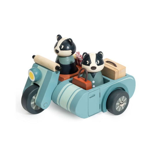 Badger Picnic Motorbike Ride by Tender Leaf Toys