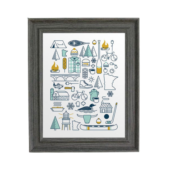 Minnesota Patchwork Print by Abbey's House
