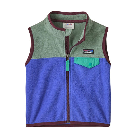 Baby Micro D Snap-T Vest - Fitz Roy Massif: Eddy Blue by Patagonia