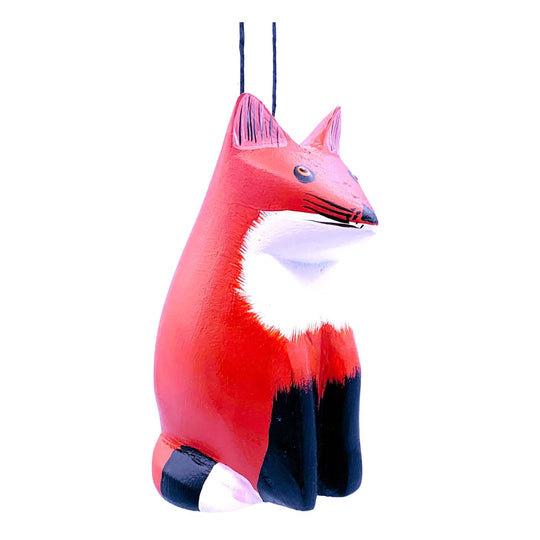 Red Fox Balsa Ornament by Women of the Cloud Forest