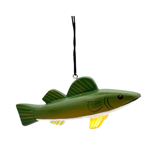 Walleye Balsa Ornament by Women of the Cloud Forest