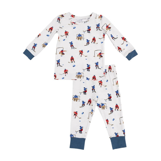 Long Sleeve Loungewear Set - Hockey Players by Angel Dear