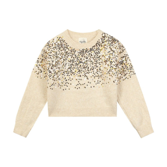 Samantha Sweater - Gold Sequin by Vignette