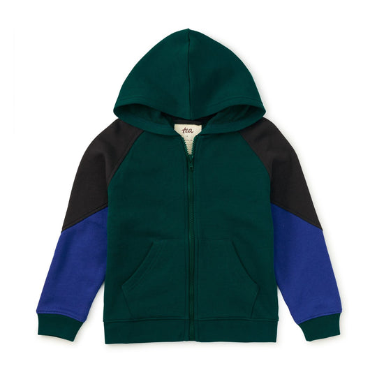 Colorblock Hoodie - Jade by Tea Collection