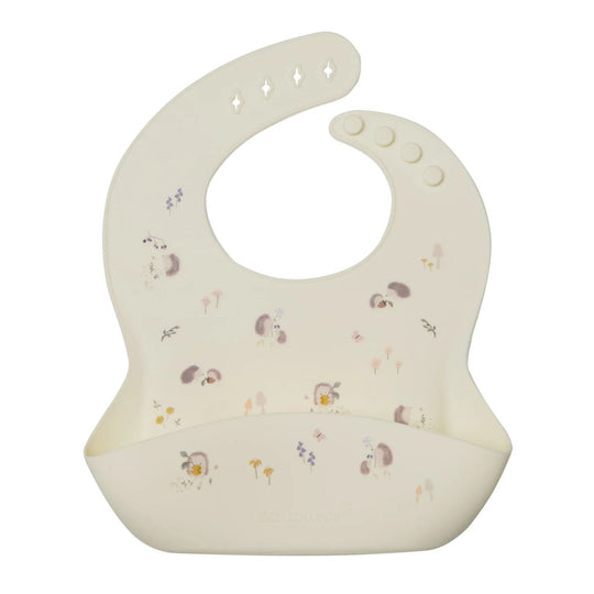 Silicone Bib - Hedgehogs by Loulou Lollipop