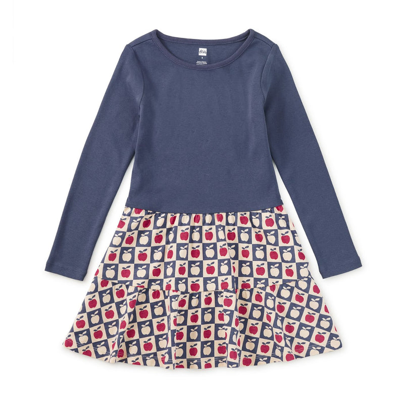 Tiered Skirted Twirl Dress - Apple Checkerboard by Tea Collection - FINAL SALE