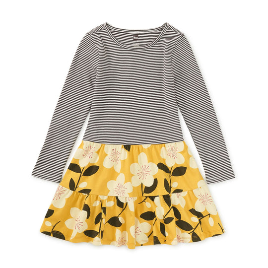 Tiered Skirted Twirl Dress - Plum Blossom by Tea Collection