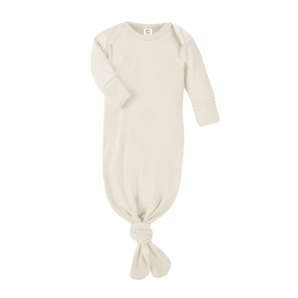 Beige baby wrap on a white background
