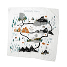 Map of national parks on a white background