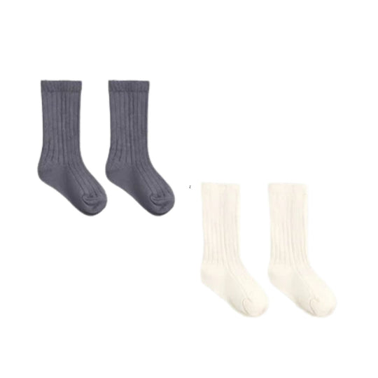 Socks Set - Midnight + Ivory by Quincy Mae