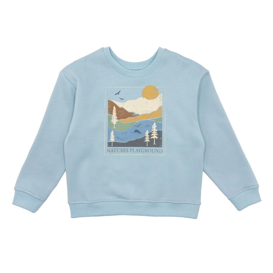 Ryder Scenic Crew Sweatshirt - Sterling Blue by Feather 4 Arrow