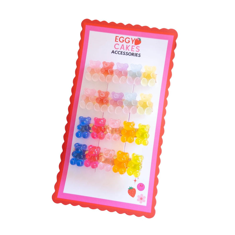 Gummy Bear Hair Clips by Eggy Cakes