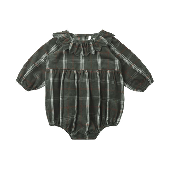 Freya Romper - Holiday Plaid by Rylee + Cru