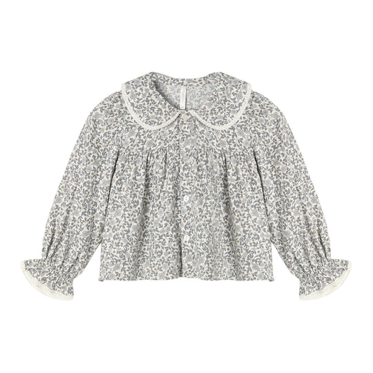Kat Blouse - Slate Floral by Rylee + Cru