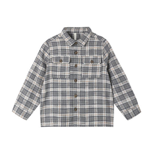 Pocketed Flannel Shirt - Winter Plaid by Rylee + Cru