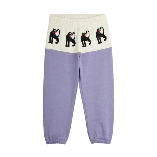 Panther Panel Sweatpants - Purple by Mini Rodini