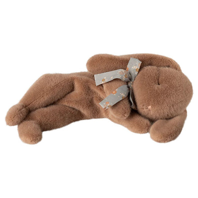 Sleeping Bunny Plush, Small - Soft Brown by Maileg