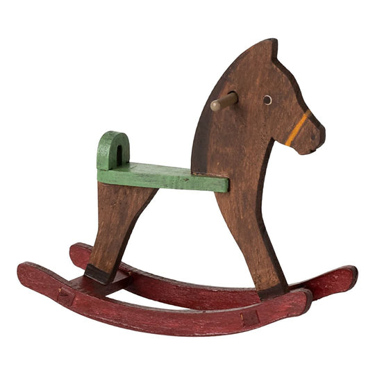 Rocking Horse, Mouse - Dark Brown by Maileg