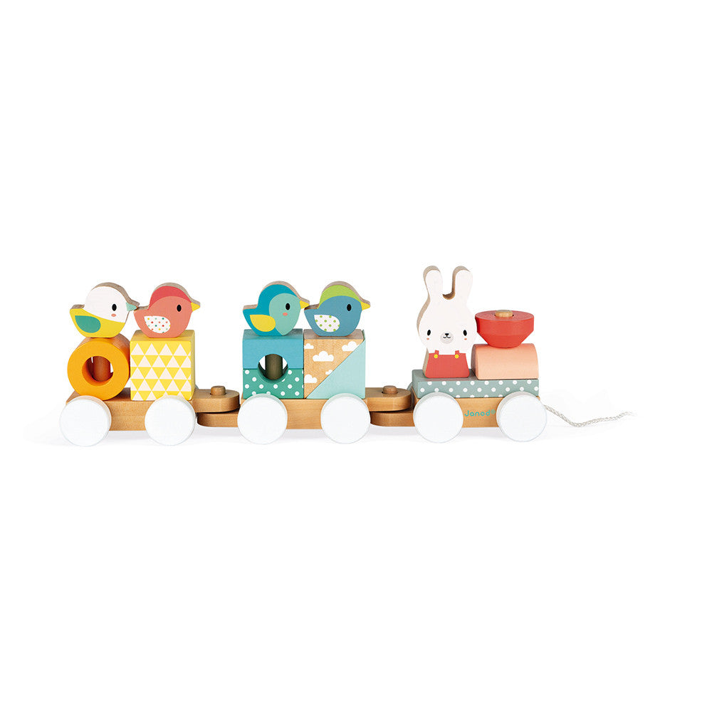 Pure Wooden Train by Janod – Pacifier Kids Boutique