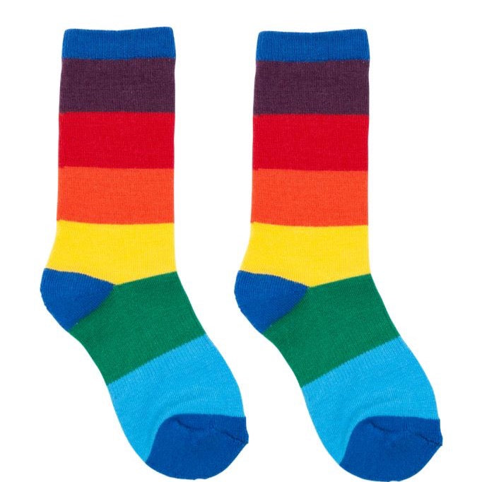 Merino Wool Boot Socks - Rainbow by Woven Pair