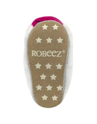 Robeez insole with star pattern on a white background
