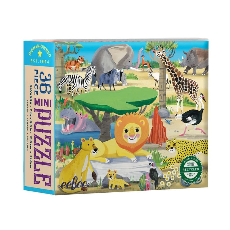 36 Piece Wild Habitats Mini Puzzle by Eeboo