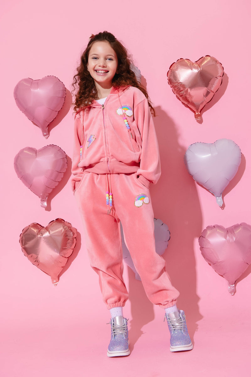 Unicorn Sparkle Velour Set by Lola + The Boys