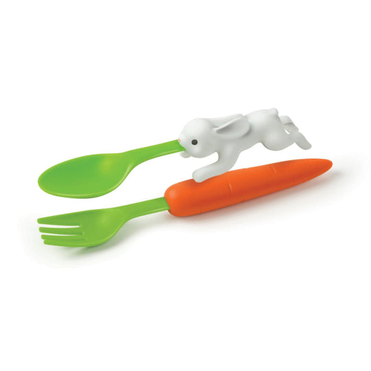 Snack Rabbit  Nesting Kids Utensils by Fred + Friends