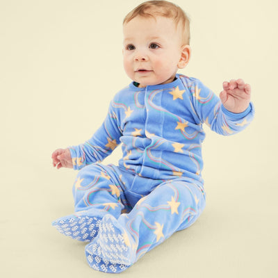 Starry Nights Velour Footie by Magnetic Me