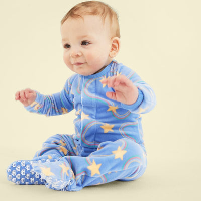 Starry Nights Velour Footie by Magnetic Me