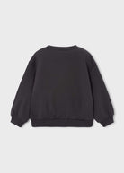 Black sweatshirt on a light gray background
