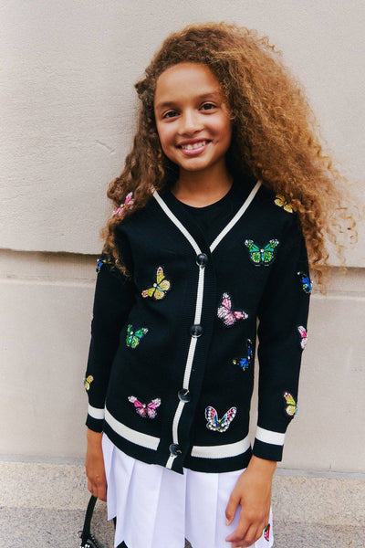 Butterfly Patch Cardigan by Lola + The Boys