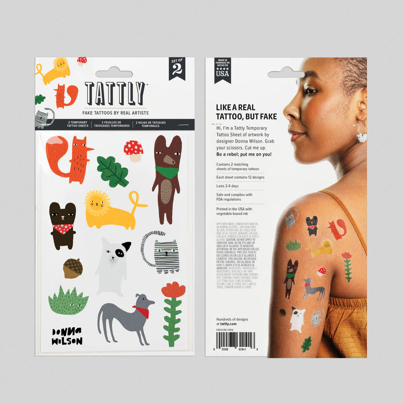 Creature Crew Sheet Tattoos - Set of 2 by Tattly