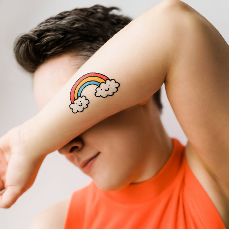 Cheery Rainbow Tattoos - Set of 2 by Tattly