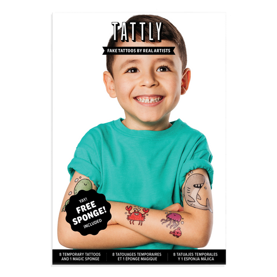 Sea Life Tattoo Set by Tattly