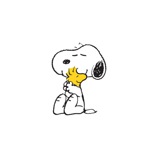 Snoopy Hugs Woodstock Tattoo Pair by Tattly
