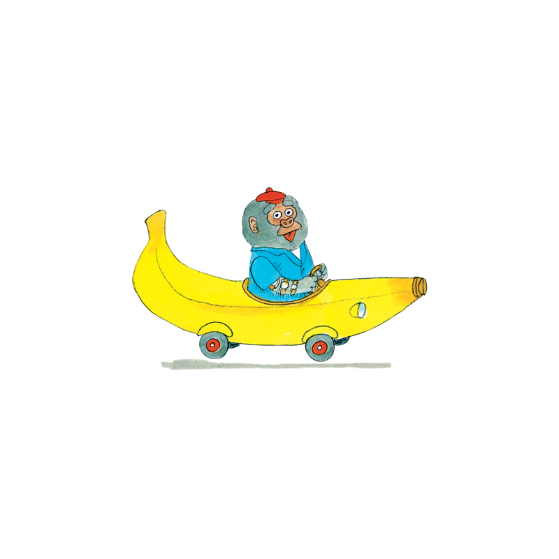 Bananas Gorilla and Car Tattoos - Set of 2 by Tattly