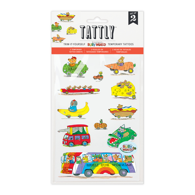 Things That Go by Richard Scarry Sheet Tattoos - Set of 2 by Tattly